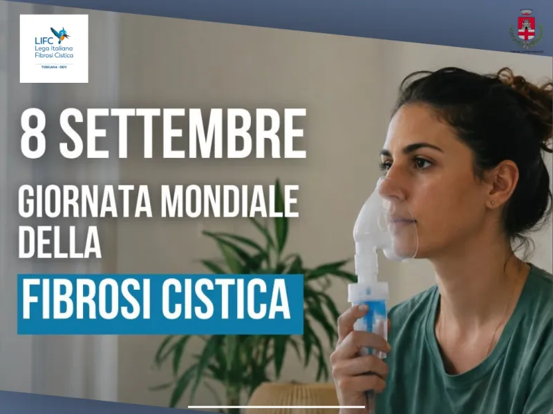 Fibrosi cistica, a Pontassieve il Palazzo comunale si colora di blu