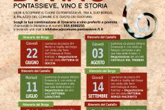 L’Amministrazione e il Consorzio Chianti Rufina organizzano delle visite guidate nel centro storico con degustazione di vini e prodotti gastronomici. Giugno - settembre 2023