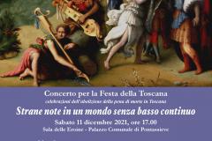 Pontassieve, Festa della Toscana. Sabato 11 dicembre 2021