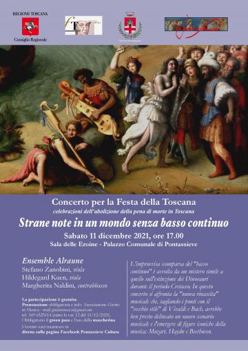 Pontassieve, Festa della Toscana. Sabato 11 dicembre 2021