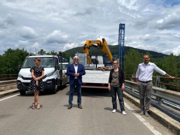 Continuano i lavori al ponte di Rosano. Lunedì 19 luglio 2021